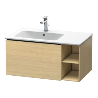 Duravit L-Cube Meuble sous lavabo 82x48,1x40cm, 1 tiroir, évier à gauche, méd. œuf