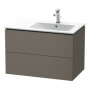 Duravit L-Cube Meuble sous lavabo 82x48,1x55 cm, 2 tiroirs, B R, gris satiné-1