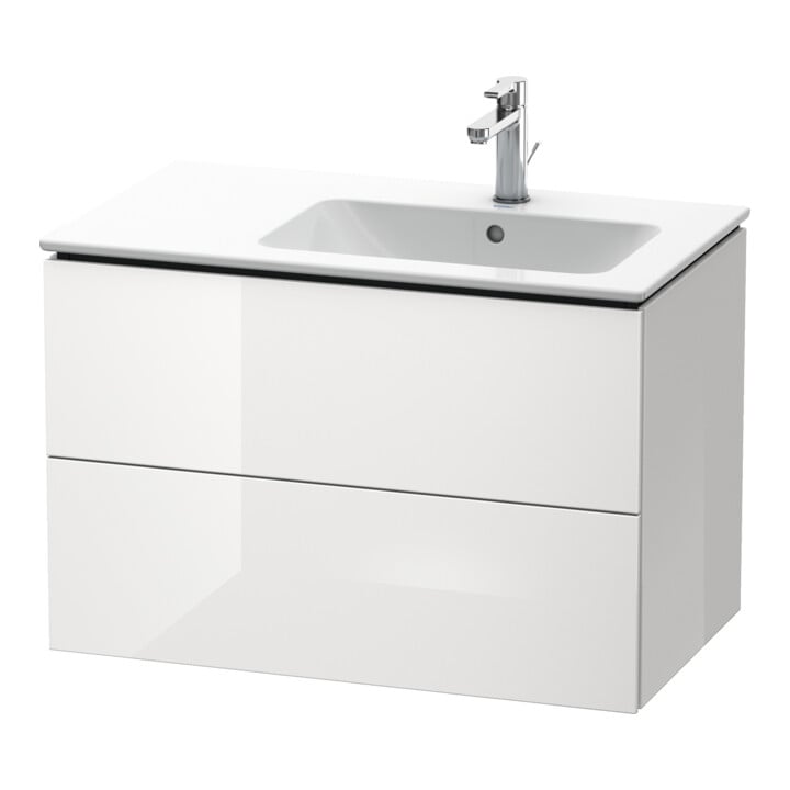 Duravit L-Cube Meuble sous lavabo 82x48,1x55 cm, 2 tiroirs, B R, gris satiné