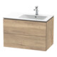 Duravit L-Cube Meuble sous lavabo 82x48,1x55 cm, 2 tiroirs, évier marm. à droite-1