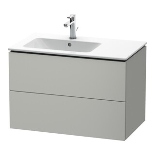 Duravit L-Cube Meuble sous-lavabo 82x48,1x55 cm, 2 tiroirs, gauche, béton mat