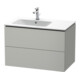 Duravit L-Cube Meuble sous-lavabo 82x48,1x55 cm, 2 tiroirs, gauche, béton mat-1