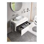 Duravit L-Cube Meuble sous lavabo 82x55 cm, blanc brillant, 1 tiroir, 1 coulissant, suspendu-2