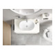 Duravit L-Cube Meuble sous lavabo 82x55 cm, blanc brillant, 1 tiroir, 1 coulissant, suspendu