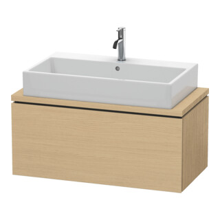Duravit L-Cube Meuble sous lavabo 92x47,7 cm, blanc œuf, pour console, 1 tiroir
