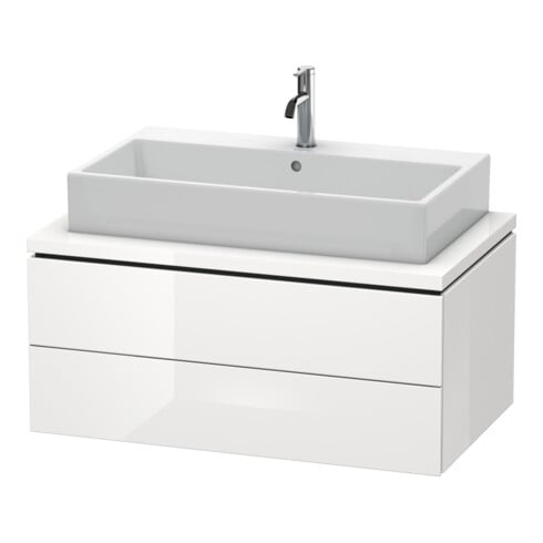 Duravit L-Cube Meuble sous lavabo 92x54,7 cm, taupe mat, f Kons, 2 tiroirs