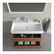 Duravit L-Cube Meuble sous lavabo 98,4 x 45,9 cm, noyer naturel, 2 tiroirs, suspendu
