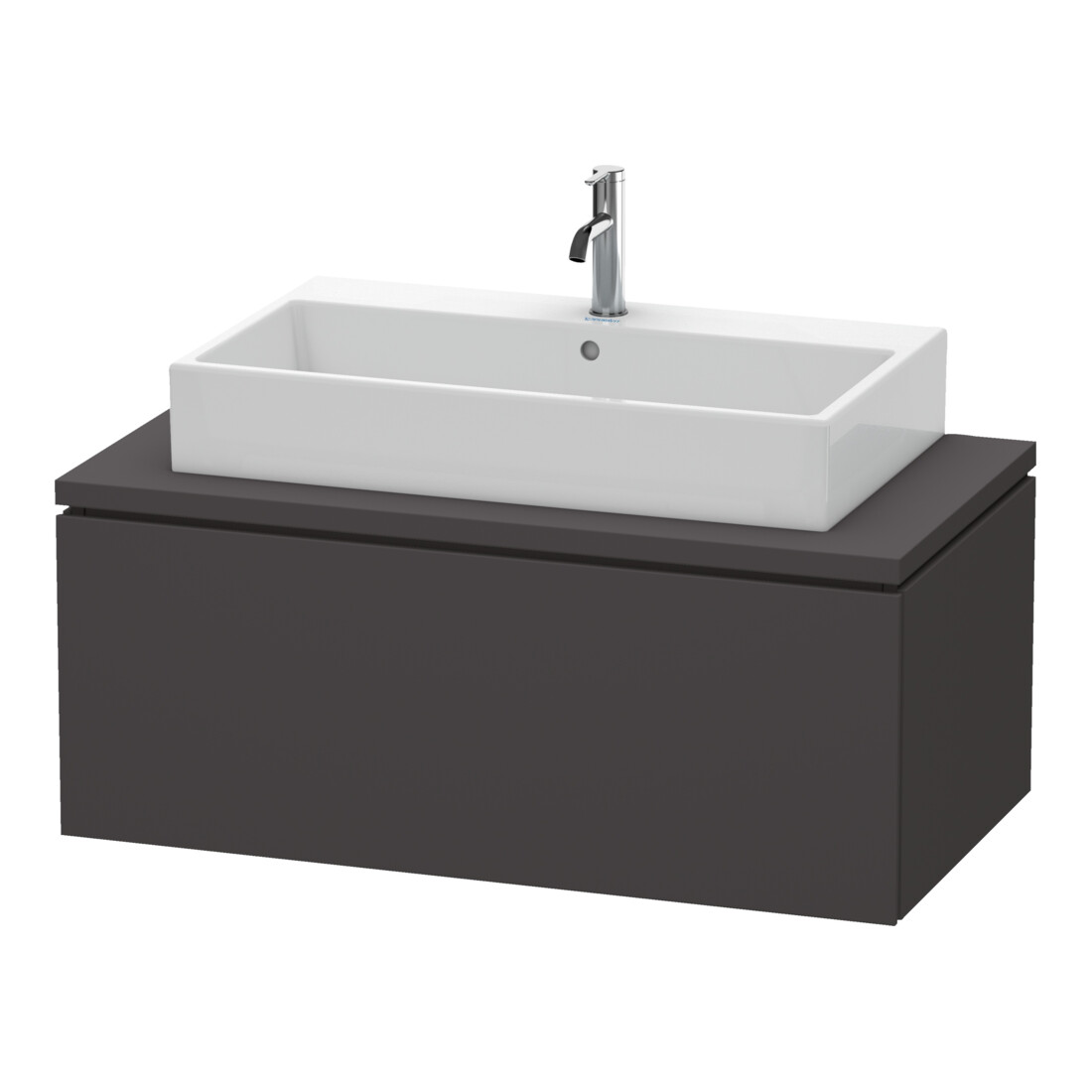 Duravit L-Cube Meuble sous-vasque 102x54,7 cm, graphite mat, f Kons, 1 tiroir