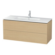 Duravit L-Cube meuble sous-vasque 122x48,1 cm, chêne naturel, 2 tiroirs, suspendu-1