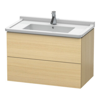 Duravit L-Cube Meuble sous-vasque 82x46,9cm, blanc mat, 2 tiroirs, suspendu