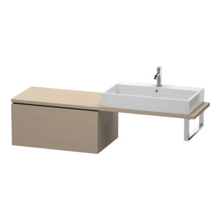 Duravit L-Cube Meuble sous-vasque 82x54,7 cm, lin, pour console, 1 tiroir