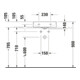 Duravit Lavabo à main sablé DuraSquare 45x35 cm, sans trop-plein, avec trop-plein, sans trou de robinet, blanc