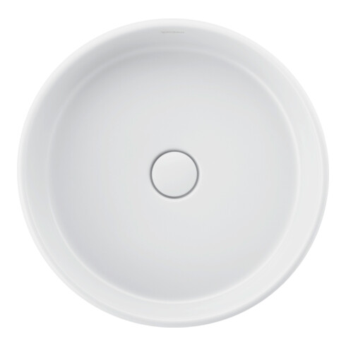 Duravit Lavabo à poser Balcoon 45x45 cm, sans robinet, à poser, blanc mat soyeux