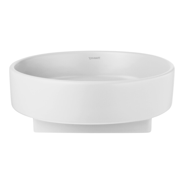 Duravit Lavabo à poser Balcoon 45x45 cm, sans robinet, à poser, blanc mat soyeux