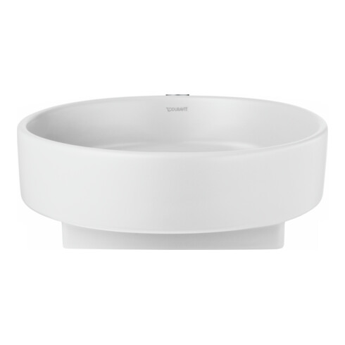 Duravit Lavabo à poser Balcoon 45x45 cm, sans robinet, à poser, blanc mat soyeux