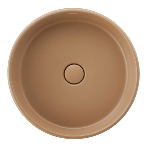 Duravit Lavabo à poser Balcoon 45x45 cm, sans robinet, à poser, terre argile mate