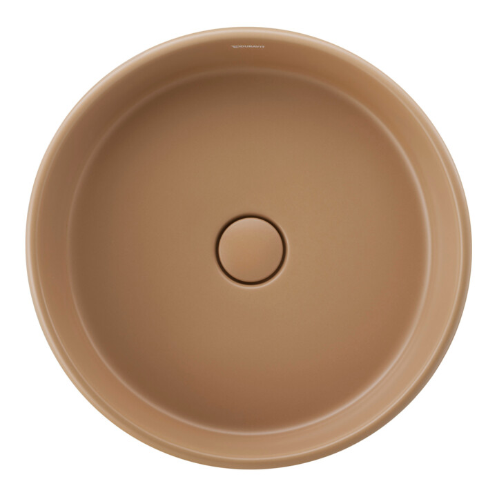 Duravit Lavabo à poser Balcoon 45x45 cm, sans robinet, à poser, terre argile mate