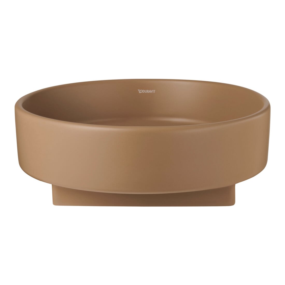 Duravit Lavabo à poser Balcoon 45x45 cm, sans robinet, à poser, terre argile mate