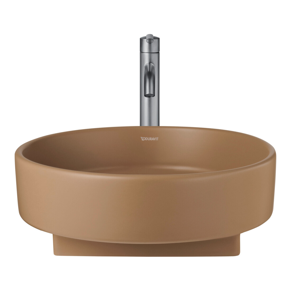 Duravit Lavabo à poser Balcoon 45x45 cm, sans robinet, à poser, terre argile mate