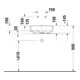Duravit Lavabo à poser Balcoon 45x45 cm, sans robinet, blanc brillant-2