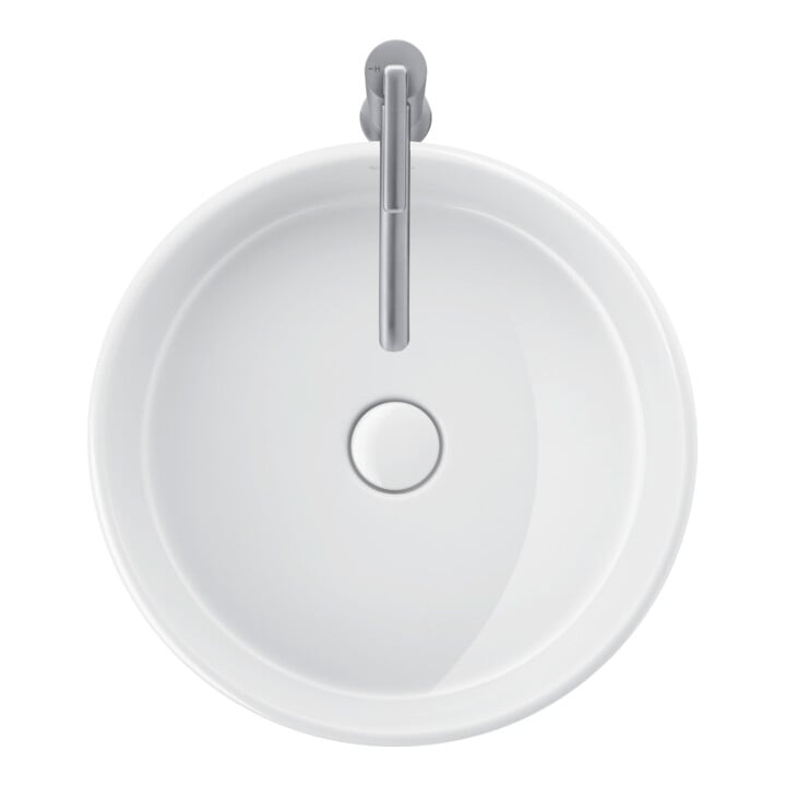 Duravit Lavabo à poser Balcoon 45x45 cm, sans robinet, blanc brillant