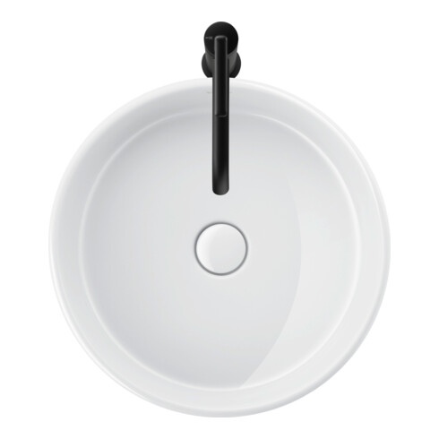 Duravit Lavabo à poser Balcoon 45x45 cm, sans robinet, blanc brillant