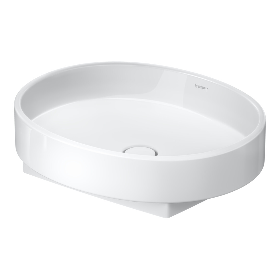 Duravit Lavabo à poser Balcoon 55x45 cm, sans robinet, blanc brillant