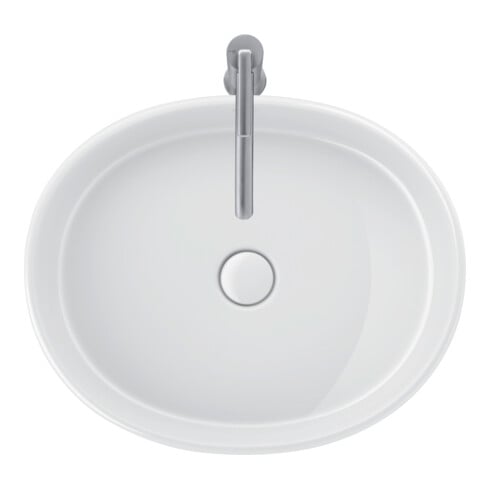 Duravit Lavabo à poser Balcoon 55x45 cm, sans robinet, blanc brillant