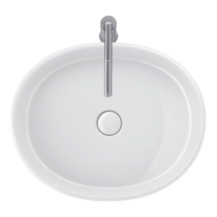 Duravit Lavabo à poser Balcoon 55x45 cm, sans robinet, blanc brillant