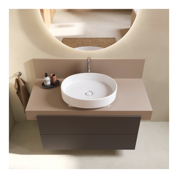 Duravit Lavabo à poser Balcoon 55x45 cm, sans robinet, blanc brillant