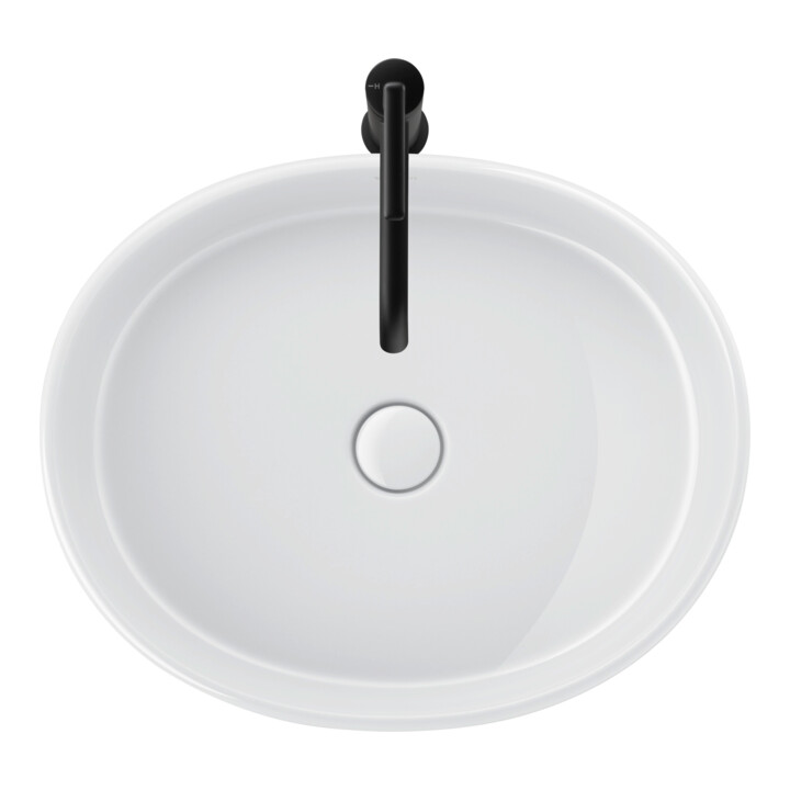 Duravit Lavabo à poser Balcoon 55x45 cm, sans robinet, blanc brillant