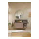 Duravit Lavabo à poser Balcoon 55x45 cm, sans robinet, décalé, argile terre mat