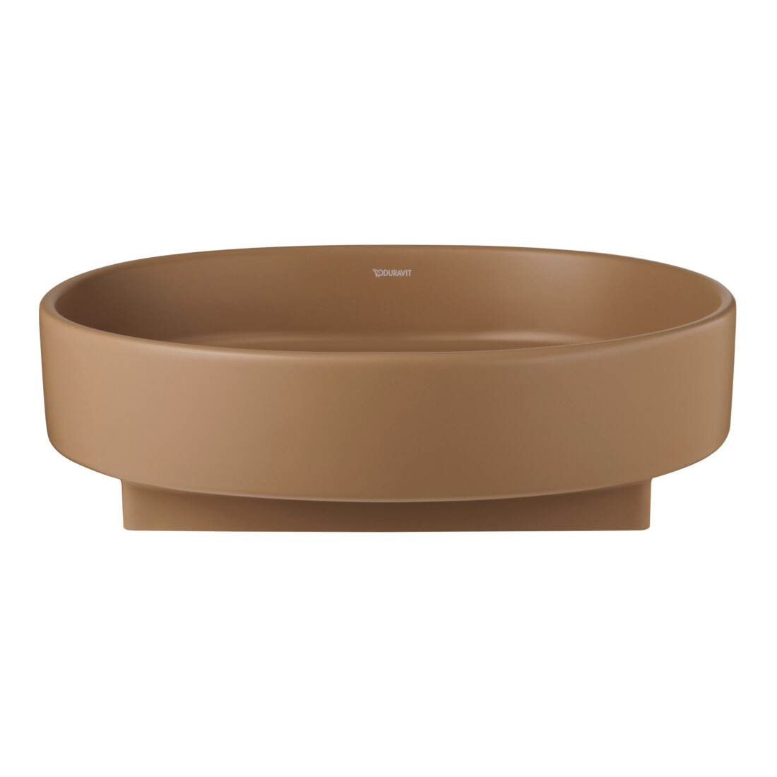 Duravit Lavabo à poser Balcoon 55x45 cm, sans robinet, décalé, argile terre mat