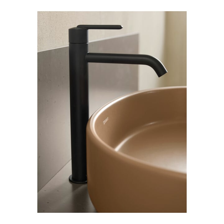 Duravit Lavabo à poser Balcoon 55x45 cm, sans robinet, décalé, argile terre mat