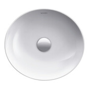 Duravit Lavabo à poser Cape Cod 40x36 cm, sans trop-plein, avec plage robinet, blanc