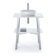 Duravit Lavabo à poser Cape Cod 40x36 cm, sans trop-plein, avec plage robinet, blanc-3