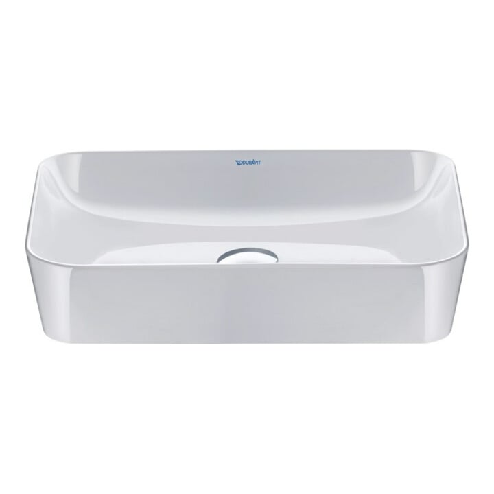 Duravit Lavabo à poser Cape Cod 43x43 cm, sans trop-plein, blanc satiné