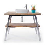 Duravit Lavabo à poser Cape Cod 46x46 cm, avec trop-plein, îlot, sans robinetterie, blanc mat