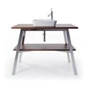 Duravit Lavabo à poser Cape Cod 46x46 cm, avec trou robinet, îlot, sans trop-plein, blanc mat s-matt-2