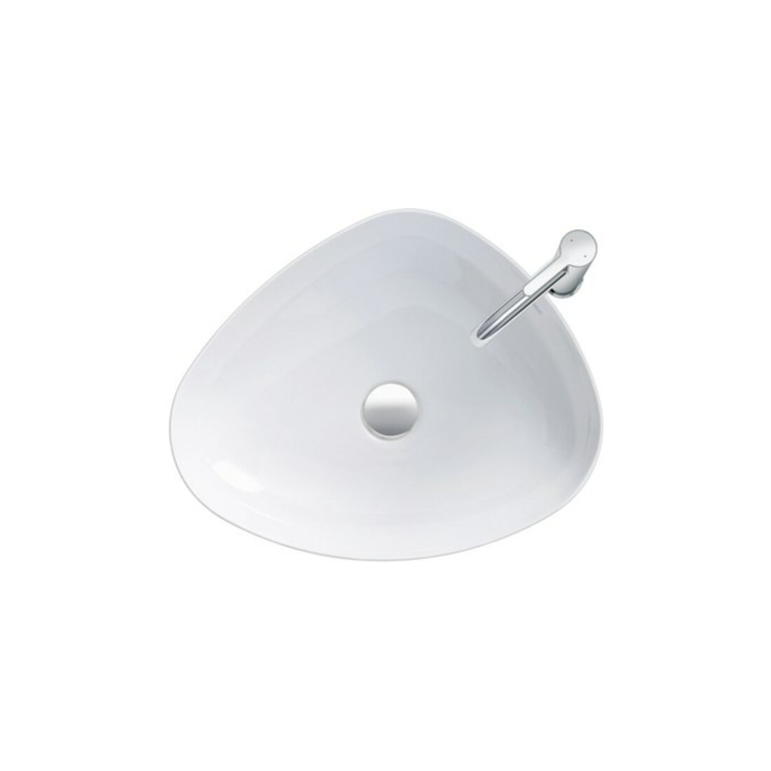 Duravit Lavabo à poser Cape Cod 50x40,5 cm, sans trop-plein, blanc satinée