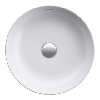 Duravit Lavabo à poser Cape Cod d 43 cm, sans trou robinet, blanc satinée