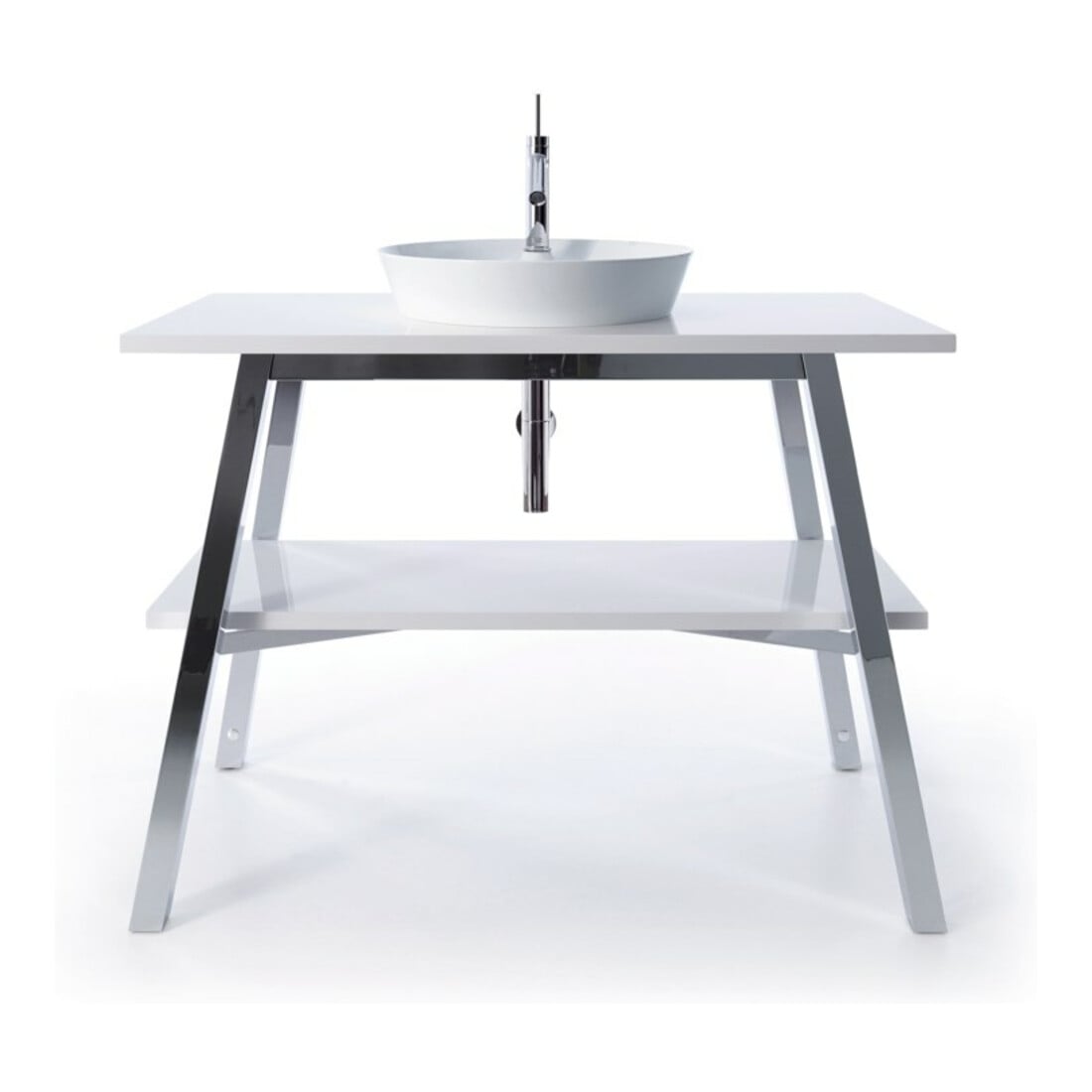 Duravit Lavabo à poser Cape Cod d 48 cm, avec trop-plein, blanc satin mat