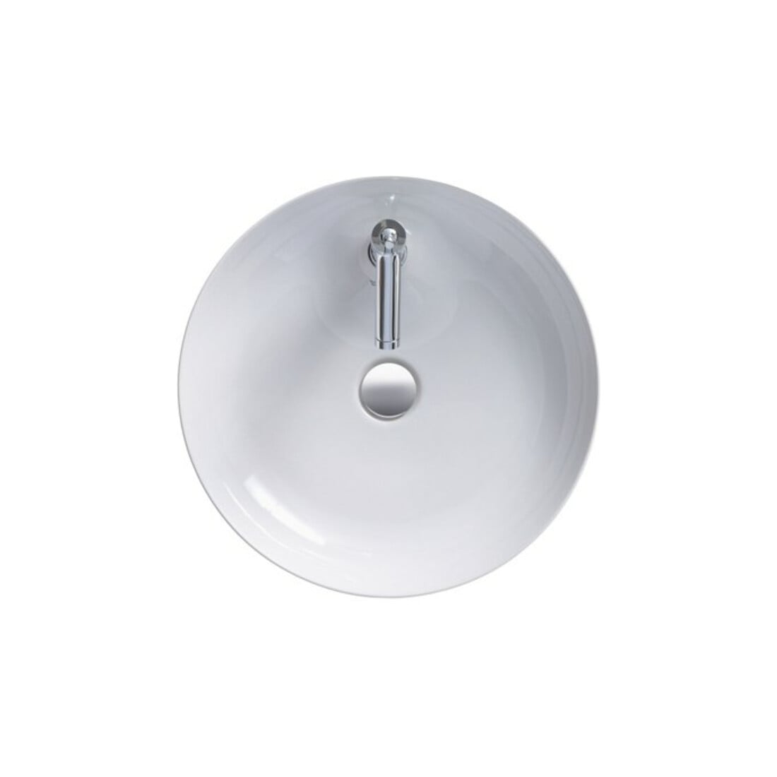 Duravit Lavabo à poser Cape Cod d 48 cm, avec trop-plein, blanc satin mat