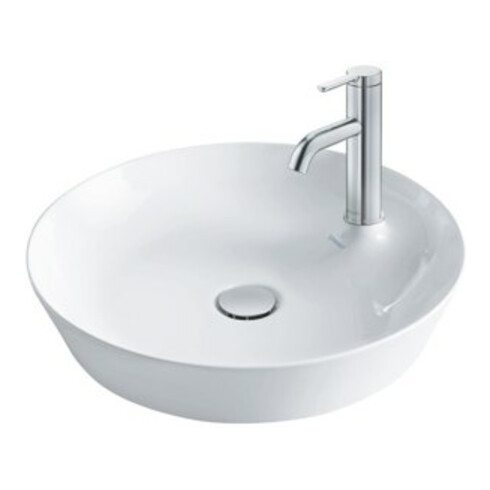Duravit Lavabo à poser Cape Cod d 48 cm, avec trop-plein, blanc satin mat
