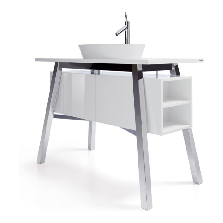 Duravit Lavabo à poser Cape Cod d 48 cm, avec trop-plein, blanc satin mat