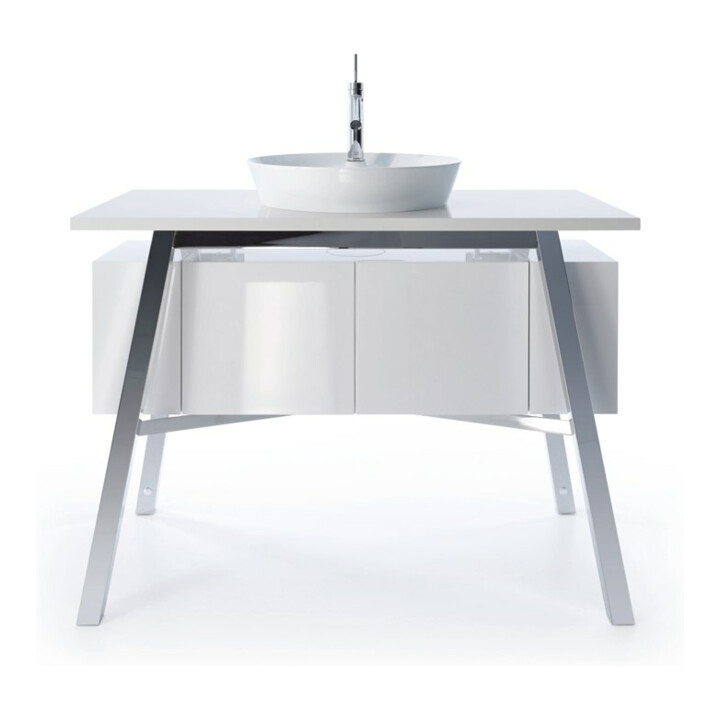 Duravit Lavabo à poser Cape Cod d 48 cm, avec trop-plein, blanc satin mat