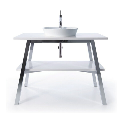 Duravit Lavabo à poser Cape Cod d 48 cm, avec trop-plein, blanc satin mat