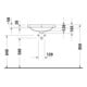 Duravit Lavabo à poser D-Code 55 cm, avec trou de robinet, trop-plein, blanc-3