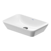 Duravit Lavabo à poser D-Neo 60x40 cm, sans trop-plein, sans perçage, blanc