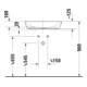 Duravit Lavabo à poser D-Neo 60x40 cm, sans trop-plein, sans perçage, blanc